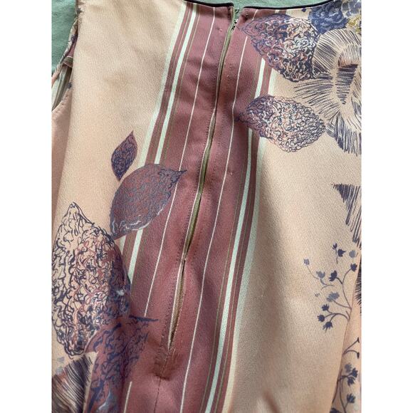 Vtg. Jennifer Gee Floral Sleeveless Tunic Style Top/ Mini Dress - Picture 5 of 9